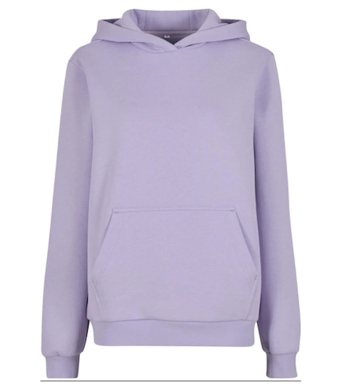 Build Your Brand Build Your Brand Womens fluffy hoodie in Lilac