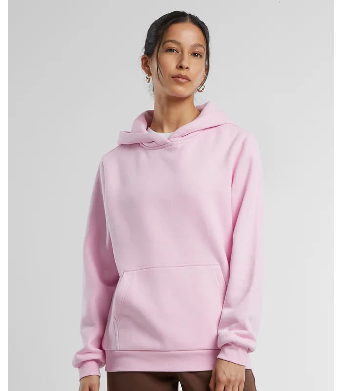 Build Your Brand Build Your Brand Womens fluffy hoodie in Black