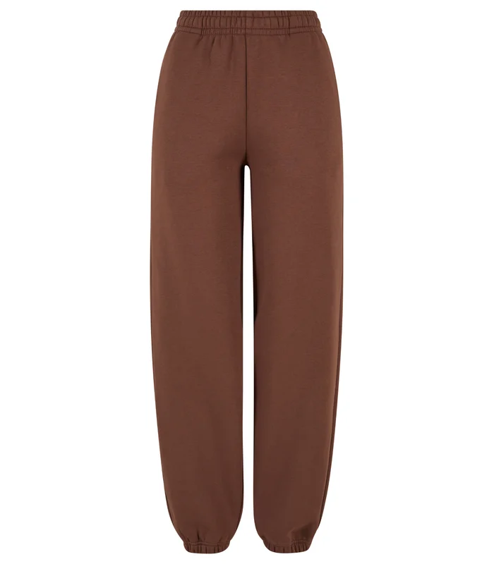 Build Your Brand Build Your Brand Womens fluffy sweatpants in Chocolate Brown