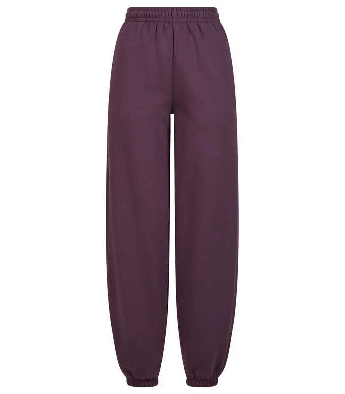 Build Your Brand Build Your Brand Womens fluffy sweatpants in Plum Purple
