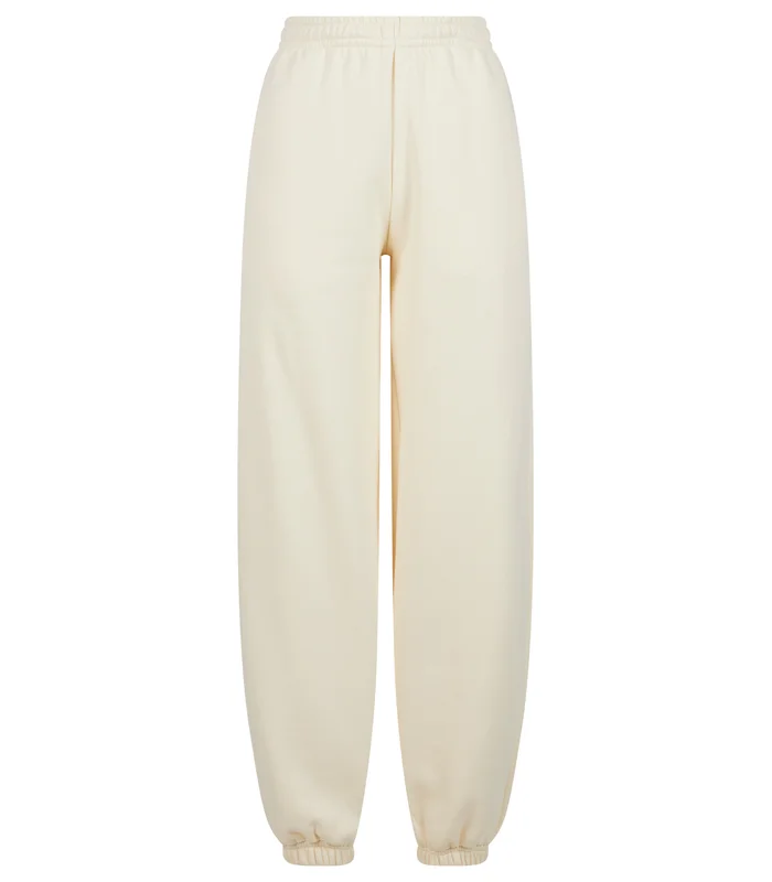 Build Your Brand Build Your Brand Womens fluffy sweatpants in White Sand