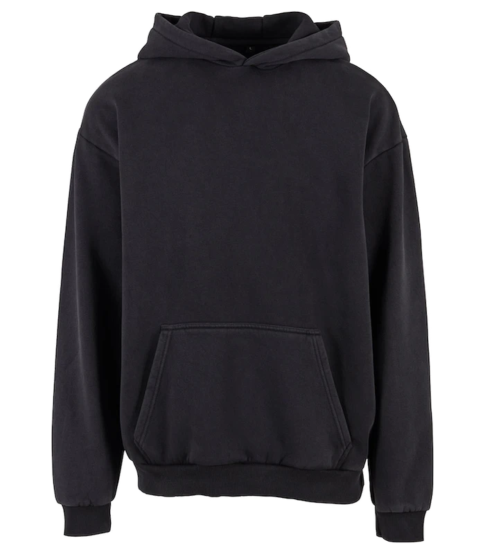 Build Your Brand Build Your Brand Vintage heavy hoodie in Black