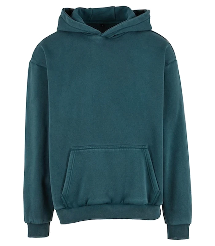Build Your Brand Build Your Brand Vintage heavy hoodie in Bottle Green