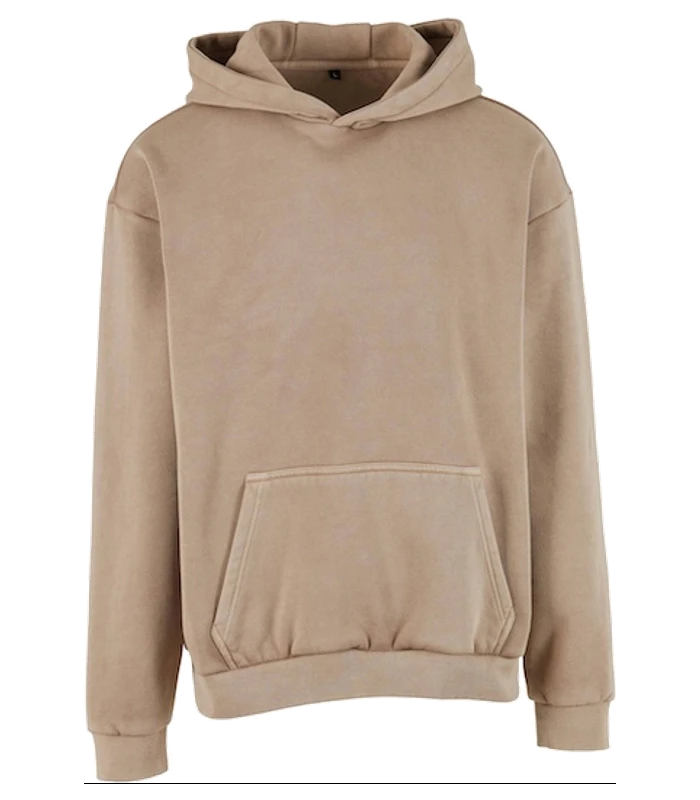 Build Your Brand Build Your Brand Vintage heavy hoodie in Chalk Dust