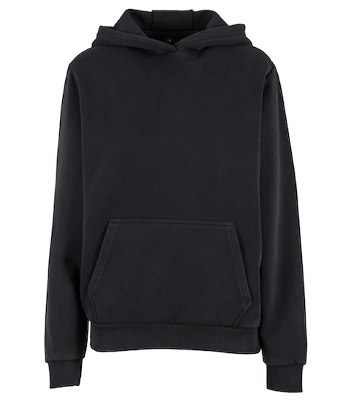 Build Your Brand Build Your Brand Womens vintage heavy hoodie in Black