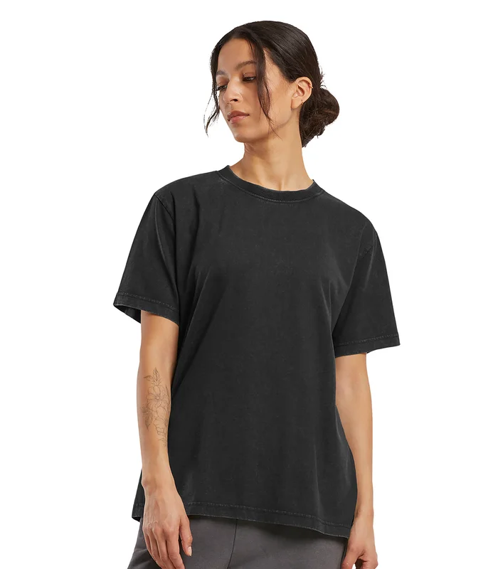 Build Your Brand Build Your Brand Womens vintage everyday tee in Black