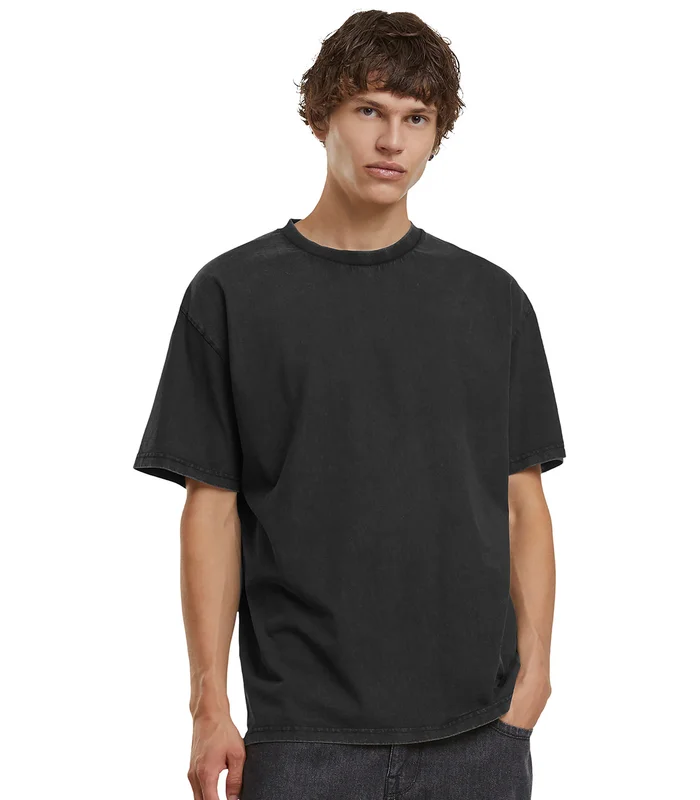 Build Your Brand Build Your Brand Vintage heavy loose tee in Black