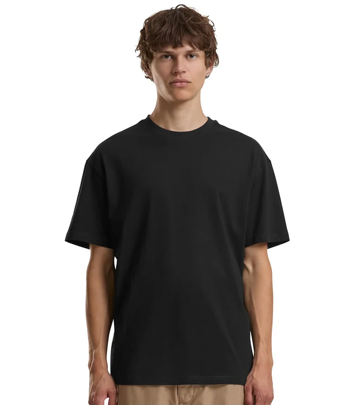 Build Your Brand Build Your Brand Cotton loose tee in Black