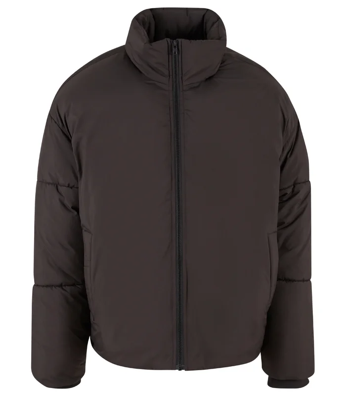 Build Your Brand Build Your Brand Oversized puffer jacket in Black