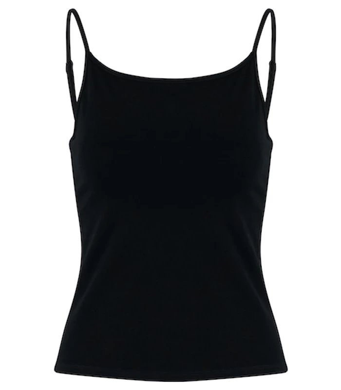 Build Your Brand Build Your Brand Womens stretch Jersey short slim top in Black