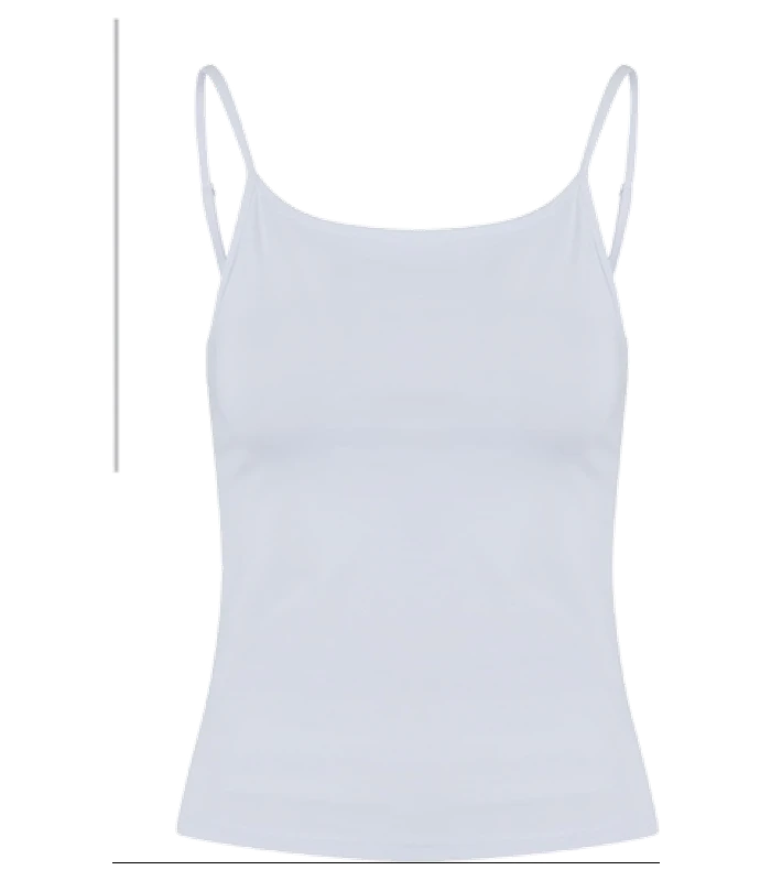 Build Your Brand Build Your Brand Womens stretch Jersey short slim top in White