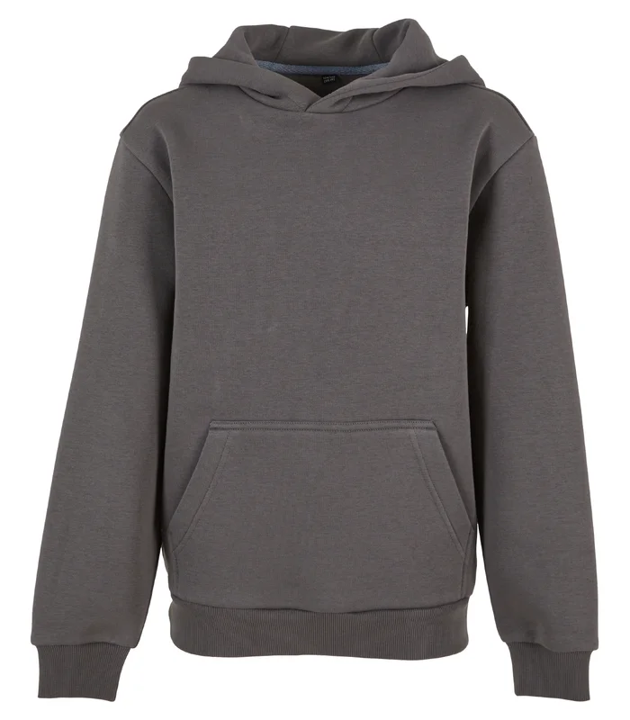 Build Your Brand Build Your Brand Kids fluffy hoodie in Magnet