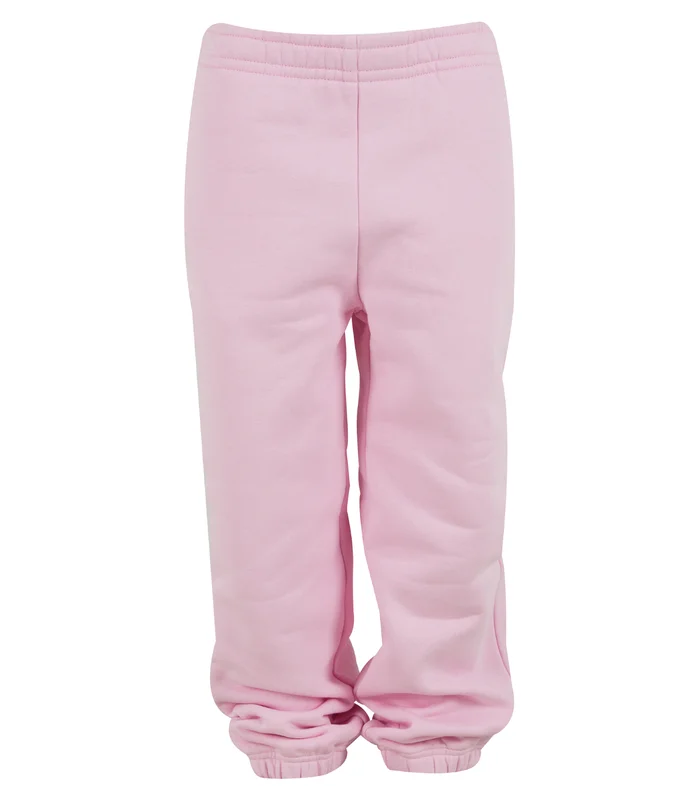 Build Your Brand Build Your Brand Kids fluffy sweatpants in Soft Pink