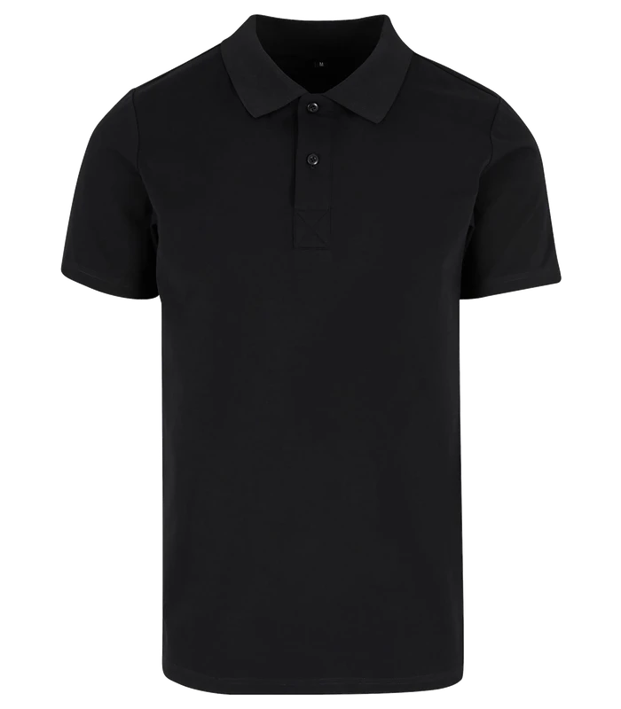 Build Your Brand Build Your Brand Sorona polo tee in Black