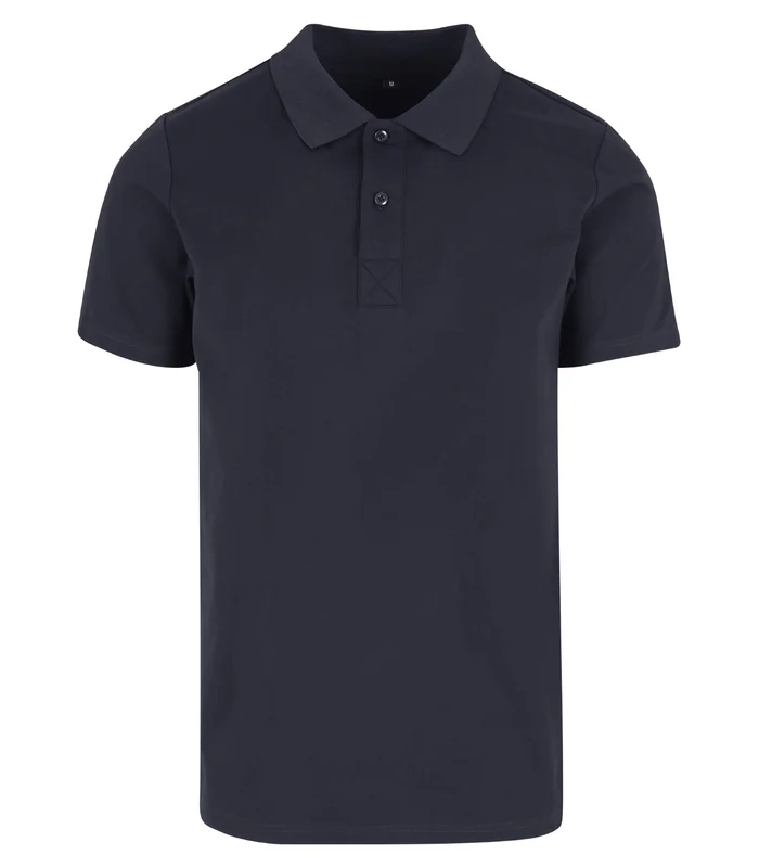 Build Your Brand Build Your Brand Sorona polo tee in Navy