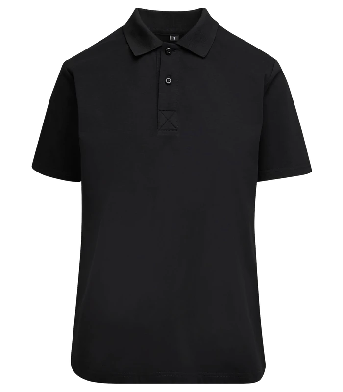Build Your Brand Build Your Brand Womens Sorona polo tee in Black