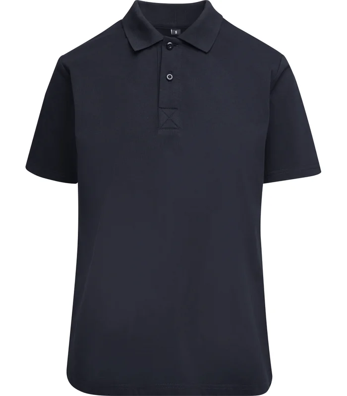 Build Your Brand Build Your Brand Womens Sorona polo tee in Navy