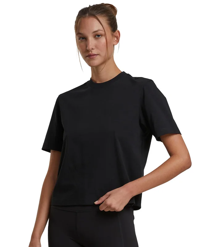 Build Your Brand Build Your Brand Womens Sorona loose-fit tee in Black