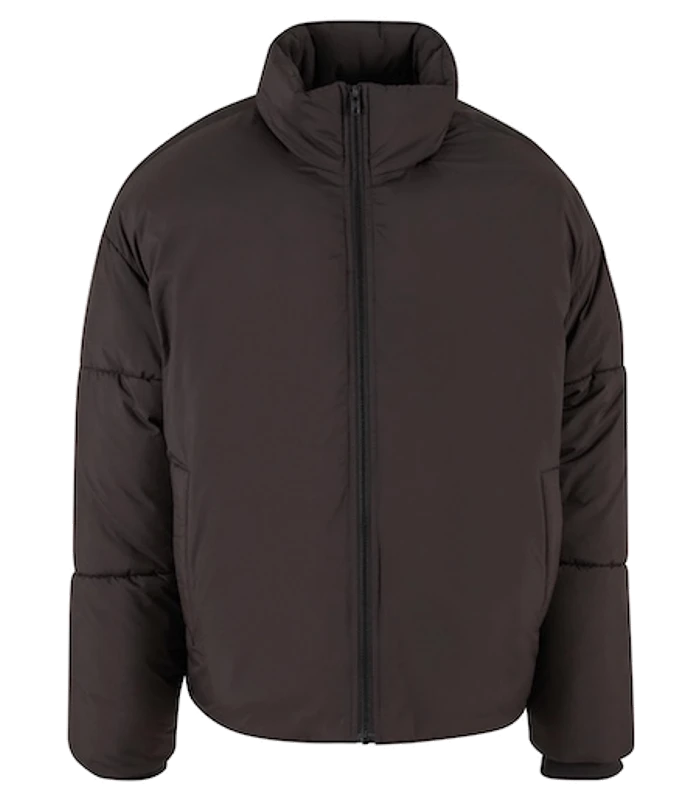 Build Your Brand Build Your Brand Womens loose puffer jacket in Black