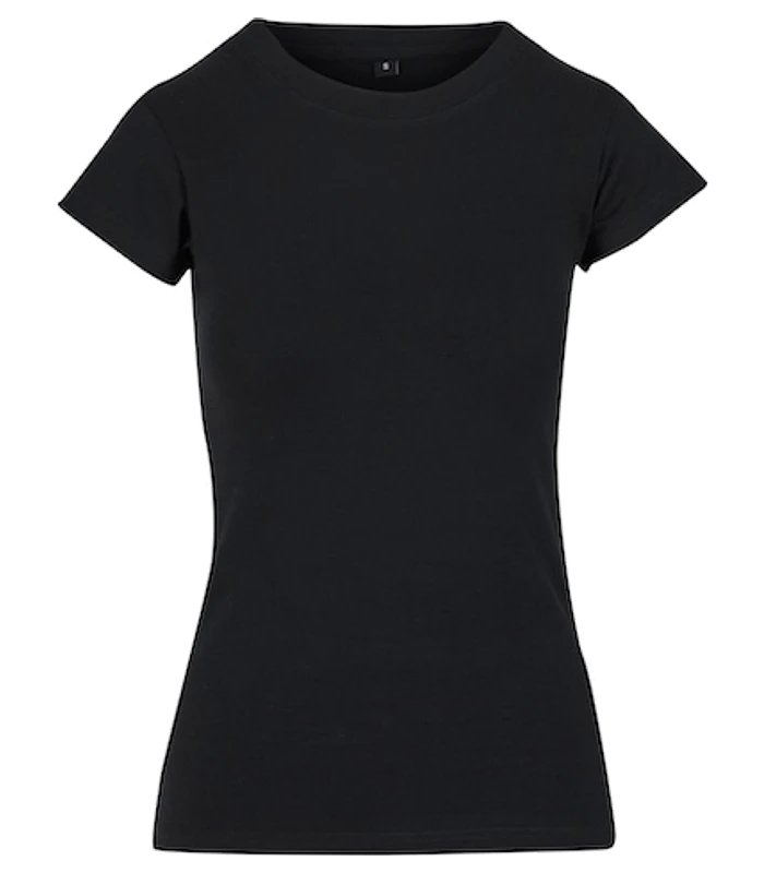Build Your Brand Build Your Brand Womens stretch tee in Black