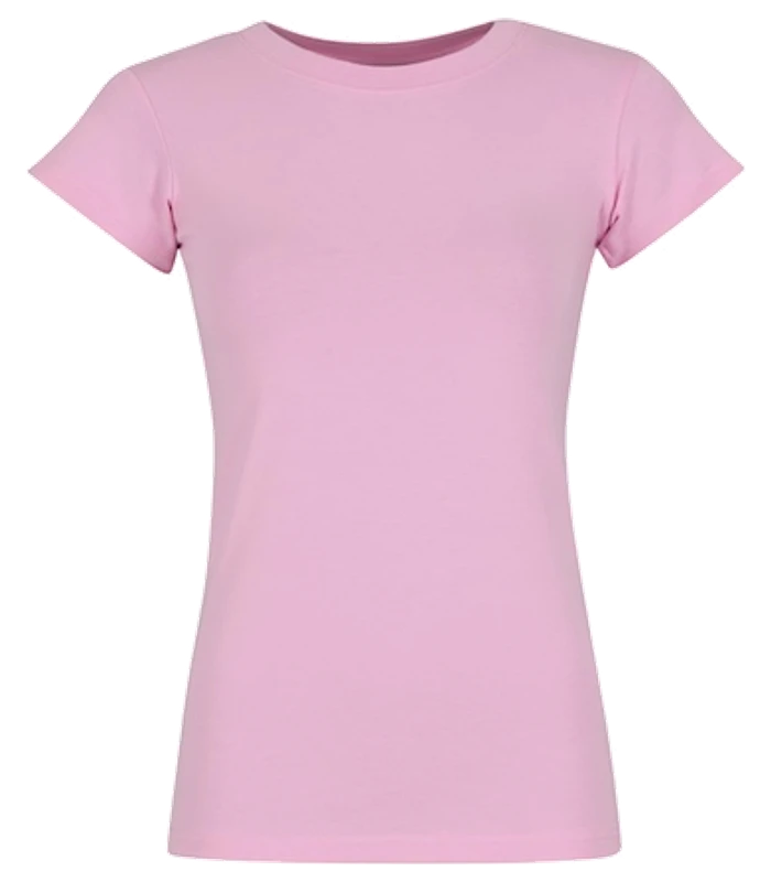 Build Your Brand Build Your Brand Womens stretch tee in Soft Pink