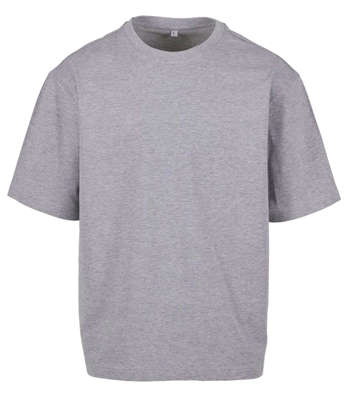 Build Your Brand Build Your Brand Loose-fit tee in Heather Grey