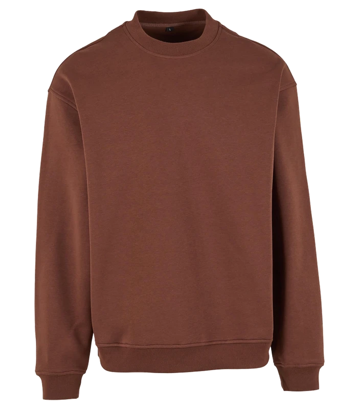 Build Your Brand Build Your Brand Loose-fit sweatshirt in Chocolate Brown