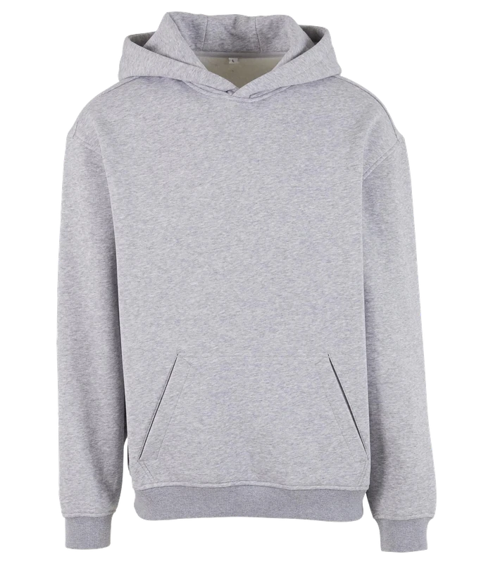 Build Your Brand Build Your Brand Loose-fit hoodie in Heather Grey