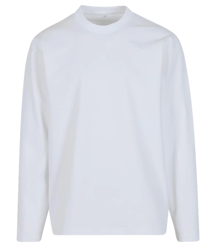 Build Your Brand Build Your Brand Sorona loose long sleeve in White