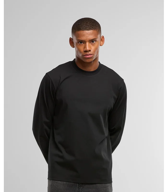 Build Your Brand Build Your Brand Sorona loose long sleeve in Black