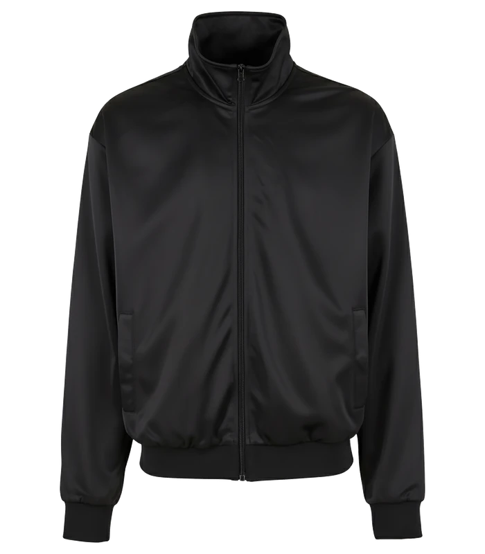 Build Your Brand Build Your Brand Tricot track jacket in Black