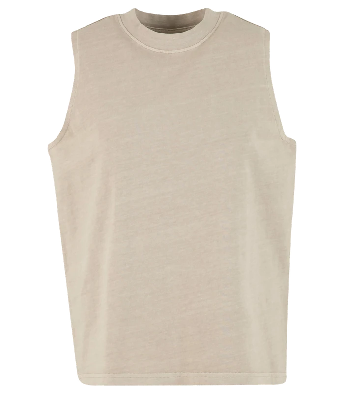 Build Your Brand Build Your Brand Womens vintage washed sleeveless tee in Black