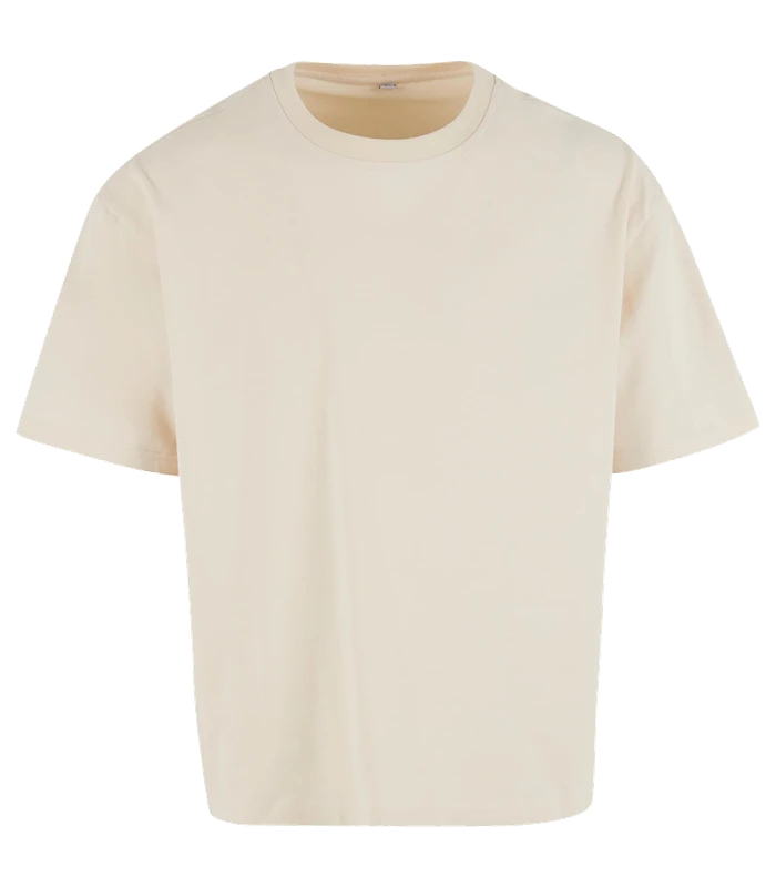 Build Your Brand Build Your Brand Cropped oversize tee in Sand