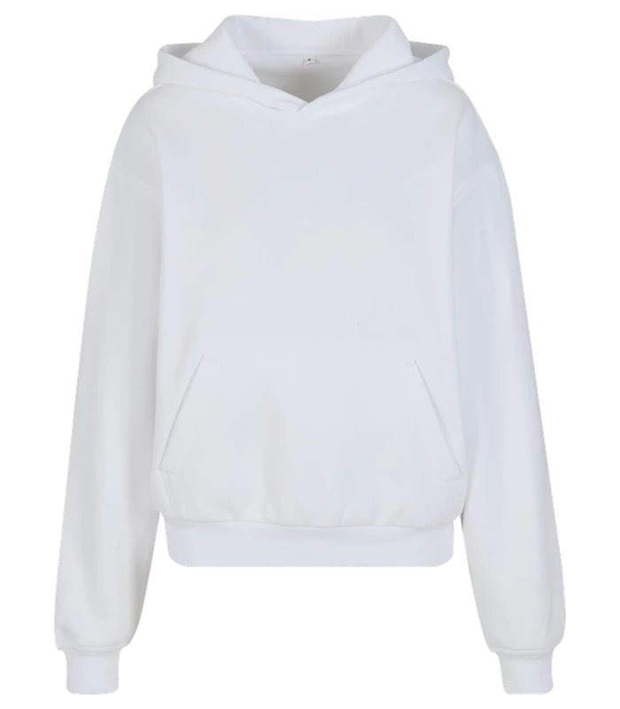 Build Your Brand Build Your Brand Womens loose-fit hoodie in White