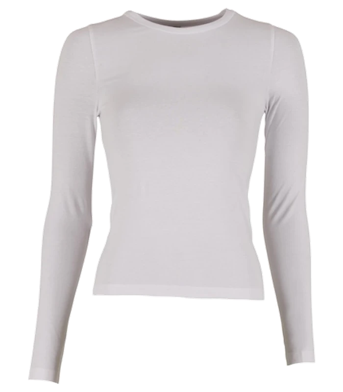 Build Your Brand Build Your Brand Womens ultra slim long sleeve in Black