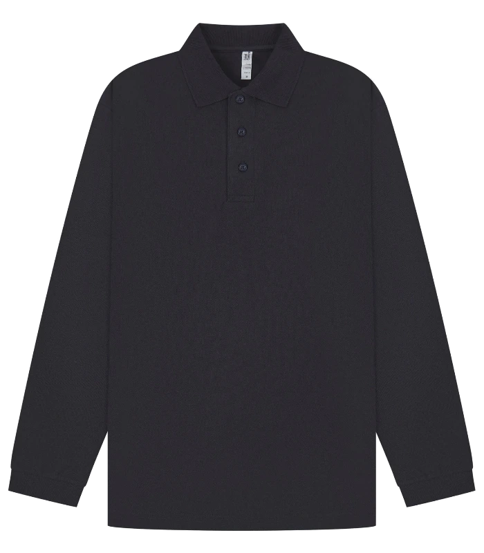 Casual Classics Casual Classic Ringspun 190 Regular L/S Polo in Navy