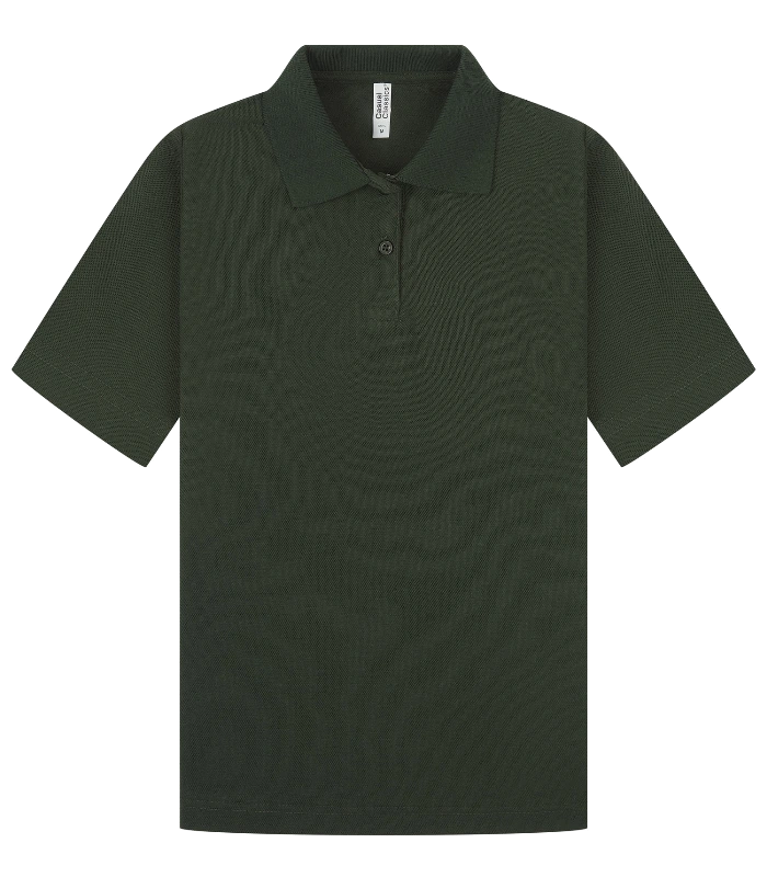 Casual Classics Casual Classic Ringspun 190 Regular Polo Ladies in Forest Green