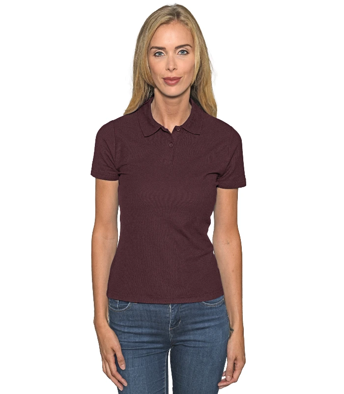 Casual Classics Casual Classic Ringspun 190 Regular Polo Ladies in Maroon