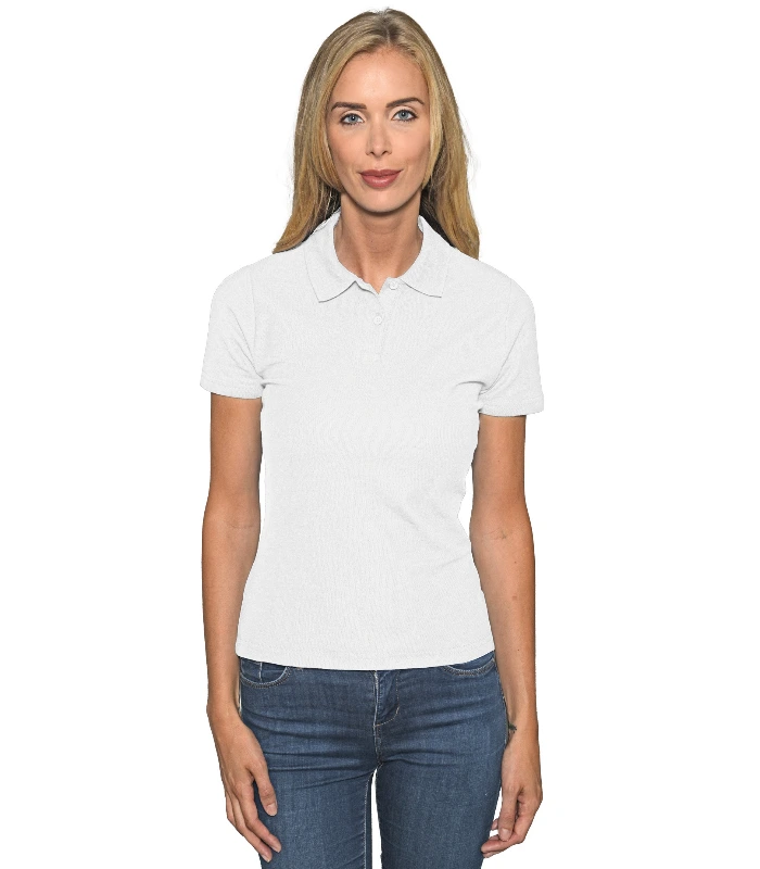 Casual Classics Casual Classic Ringspun 190 Regular Polo Ladies in White