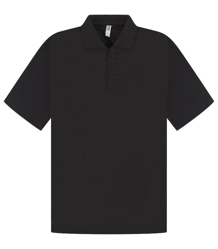 Casual Classics Casual Classic Tech 155 Regular Polo in Black