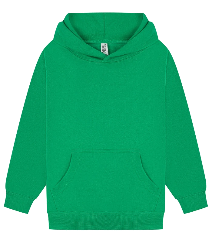 Casual Classics Casual Classic Ringspun 280 Regular Hood Kids in Kelly Green