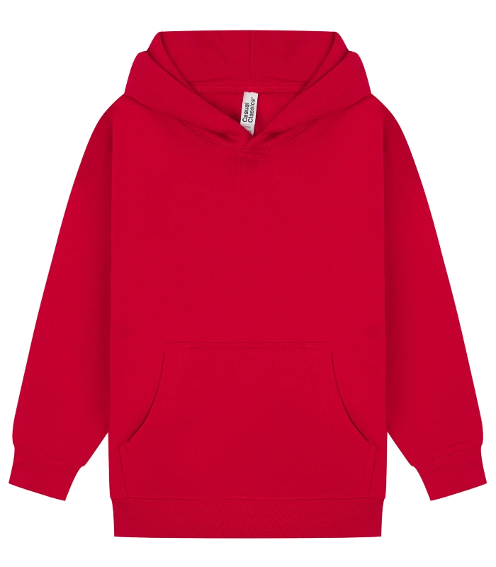 Casual Classics Casual Classic Ringspun 280 Regular Hood Kids in Red
