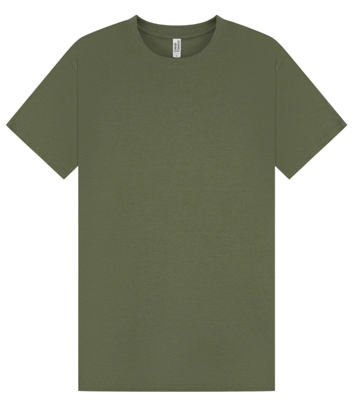 Casual Classics Casual Classic Ringspun 150 Regular Tee Unisex in Military Green
