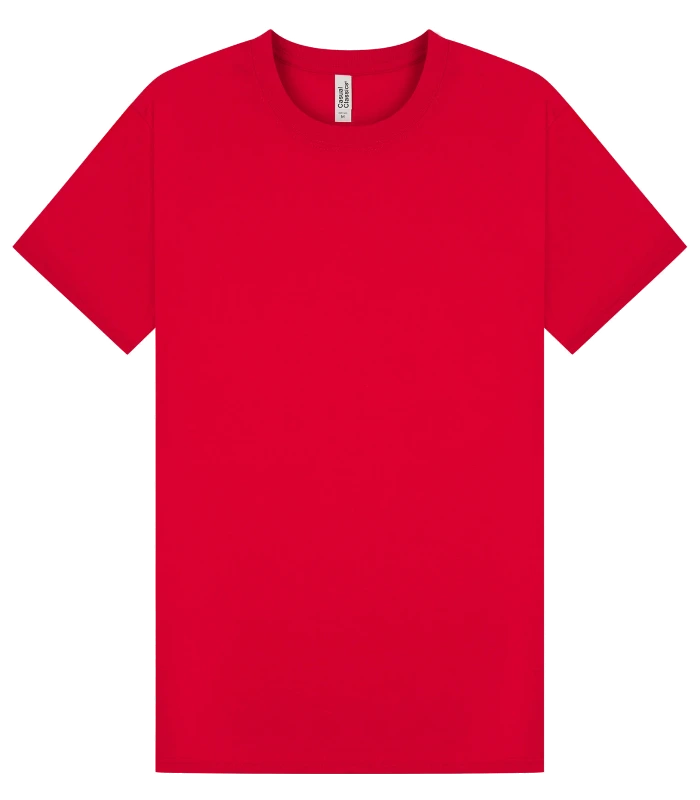 Casual Classics Casual Classic Ringspun 150 Regular Tee Unisex in Red