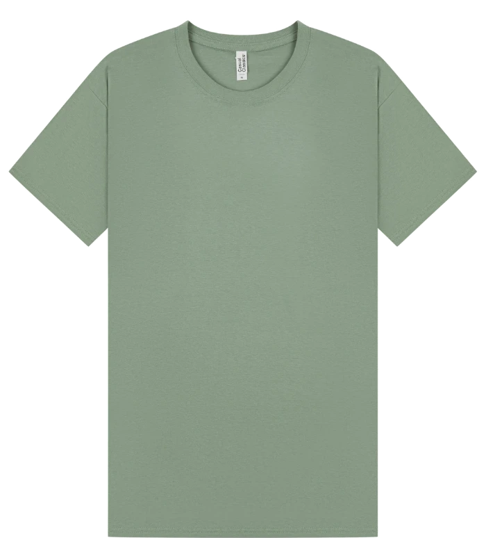 Casual Classics Casual Classic Ringspun 150 Regular Tee Unisex in Sage