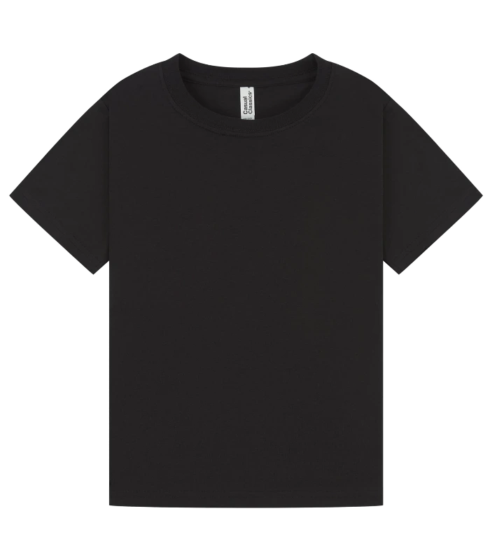 Casual Classics Casual Classic Ringspun 150 Regular Tee Kids in Black