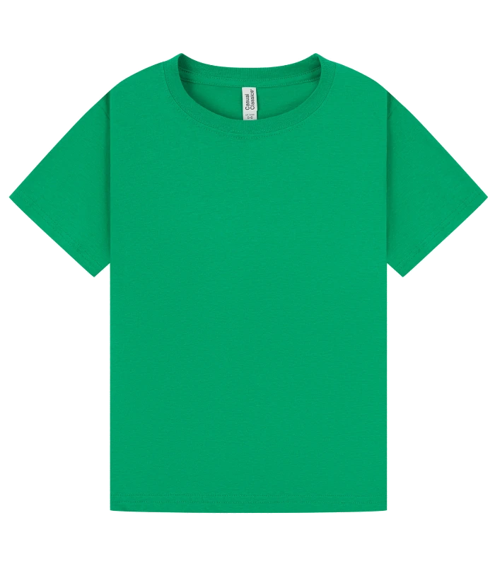 Casual Classics Casual Classic Ringspun 150 Regular Tee Kids in Kelly Green