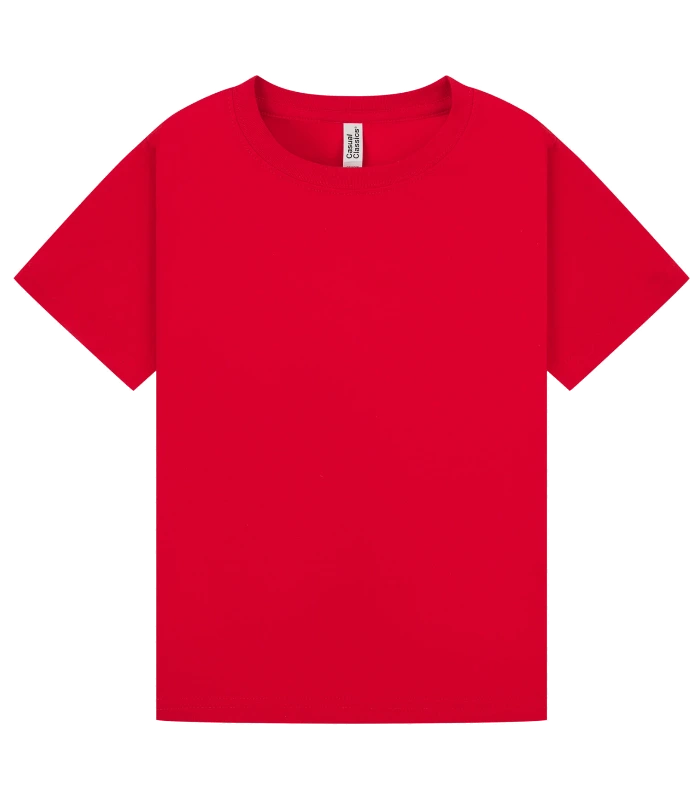 Casual Classics Casual Classic Ringspun 150 Regular Tee Kids in Red