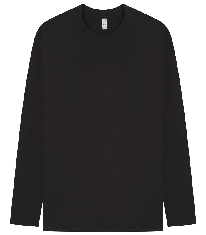 Casual Classics Casual Classic Ringspun 150 Regular L/S Tee in Black