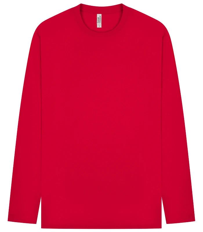 Casual Classics Casual Classic Ringspun 150 Regular L/S Tee in Red